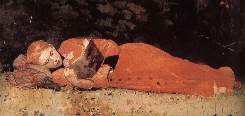 Winslow Homer The new novel readers oil painting image
